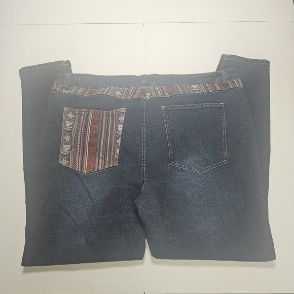 Breaker jeans size 24 with Aztec trim - Picture 1 of 7